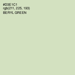 #D3E1C1 - Beryl Green Color Image